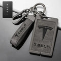 Tesla Key Card Holder Model Y/S/3/X - Zinc Alloy Full Protection with Keychain