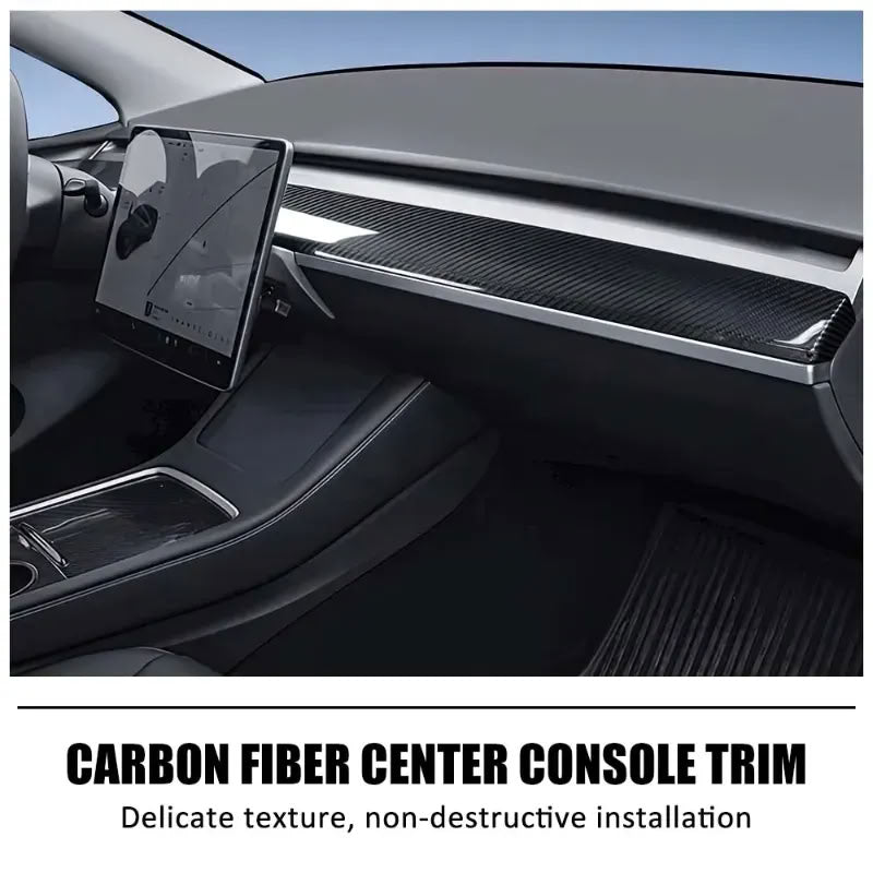 Tesla Model 3/Y Dashboard Cover - Real Molded Carbon Fiber - Teskay