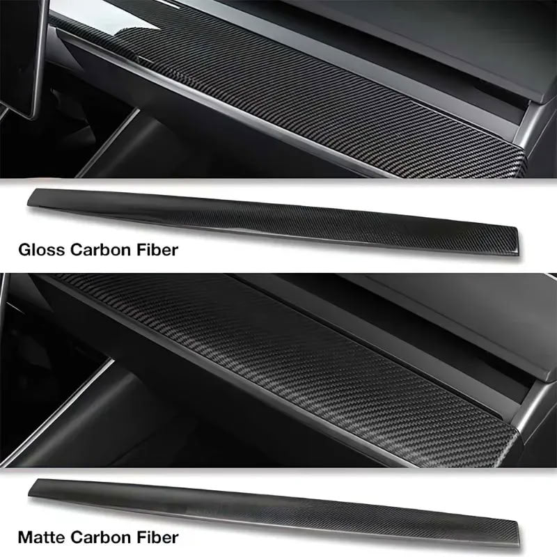 Tesla Model 3/Y Dashboard Cover - Real Molded Carbon Fiber - Teskay