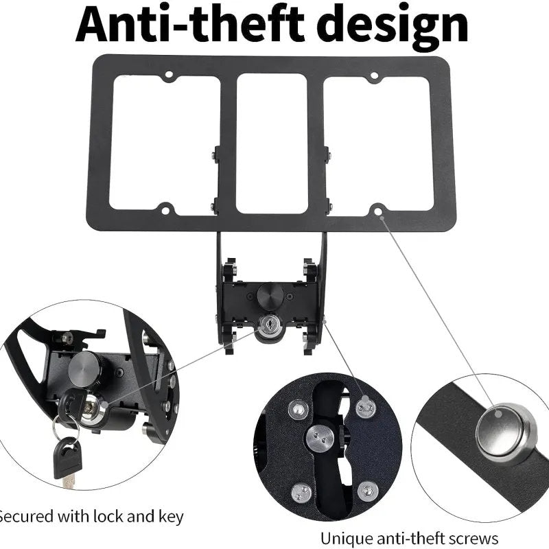 Tesla Model 3/Y Front License Plate Holder Frame With Lock (2021-2023) - Teskay