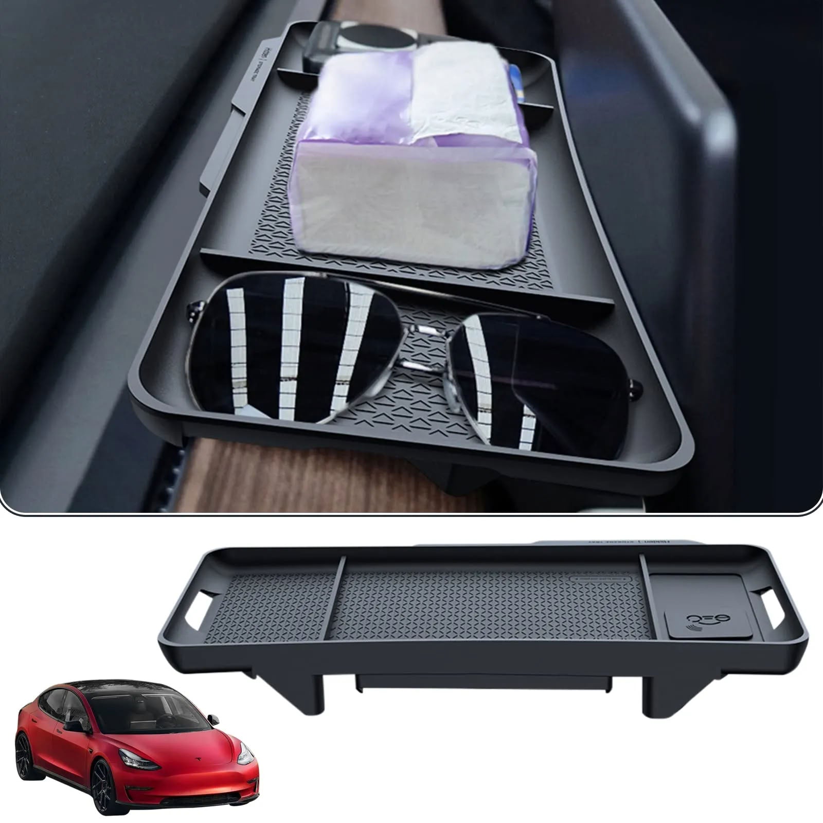 Tesla Model 3/Y Hidden Dashboard Storage Tray - Teskay