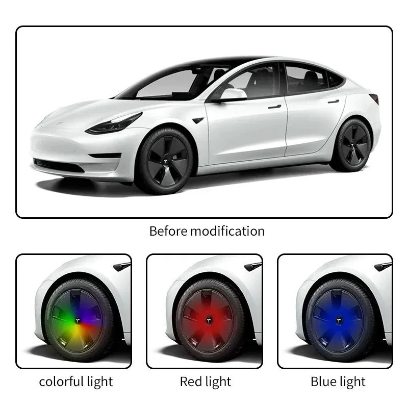 Tesla Model 3 Floating Cap (4pcs) - Teskay