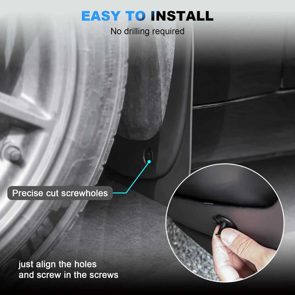 Mud Flaps for Tesla Model 3 Highland 2024+ (Set of 4) - Teskay