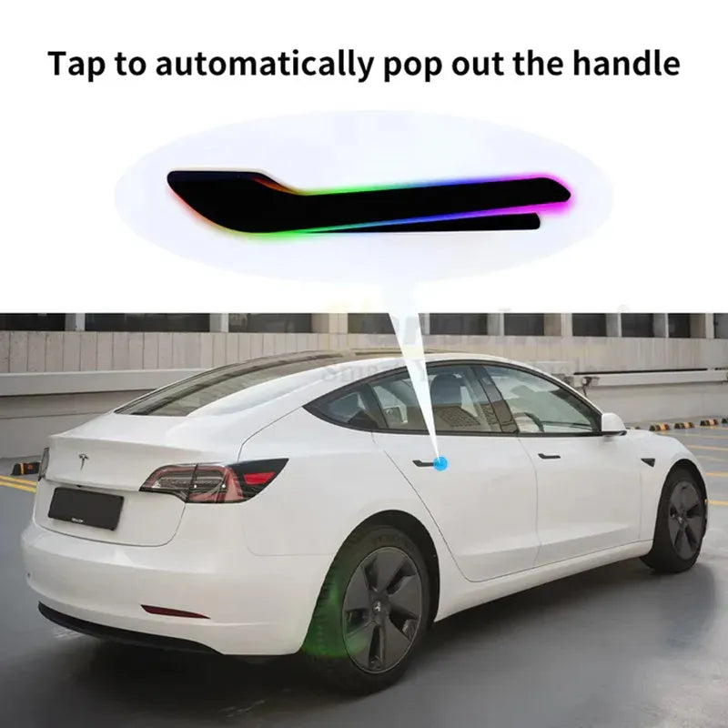 Auto Door Handle With LED for Tesla Model Y / 3 (4PCS) - Teskay