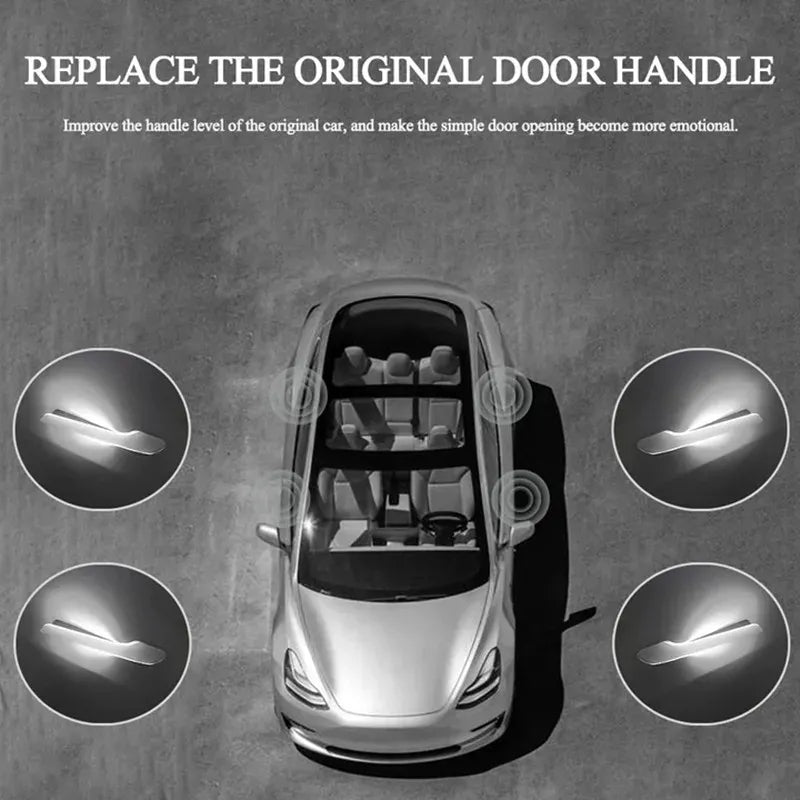 Auto Door Handle With LED for Tesla Model Y / 3 (4PCS) - Teskay