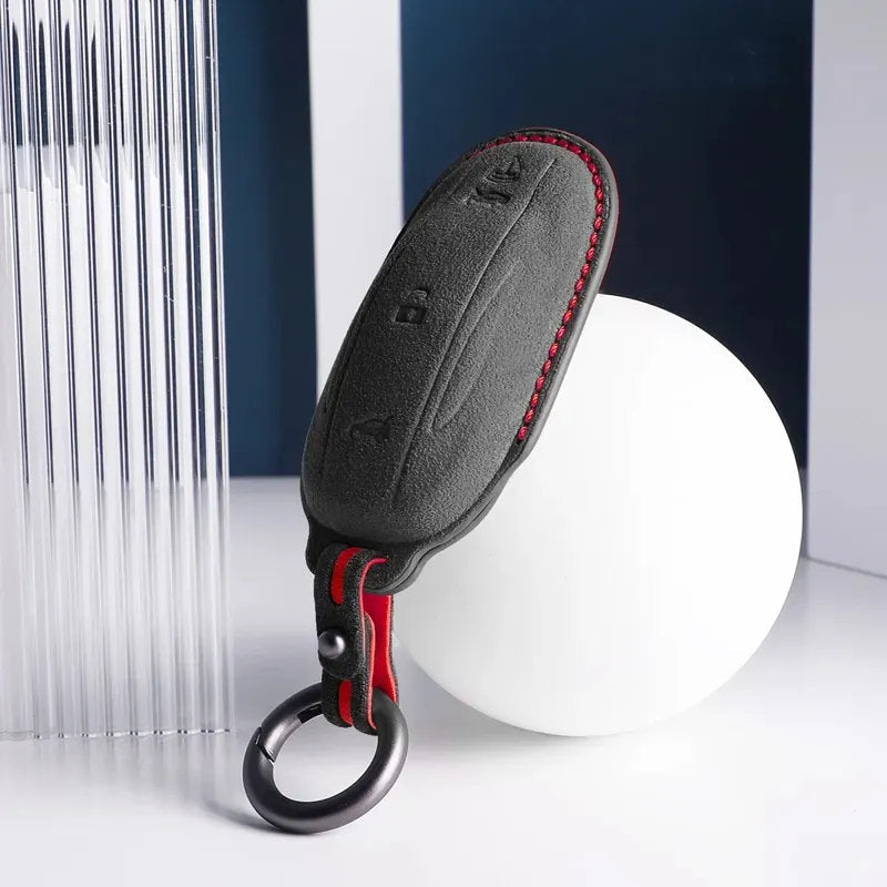 Tesla Model S/3/X/Y Key Holder in Alcantara - Teskay