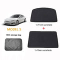Tesla Model S (2016-Present) Glass Roof Sunshade and Front & Rear Sunroof Sunshade - Teskay