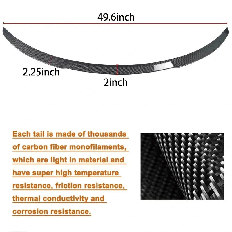 Tesla Model Y Aftermarket Spoiler (2021-2023) – Real Molded Carbon Fiber - Teskay