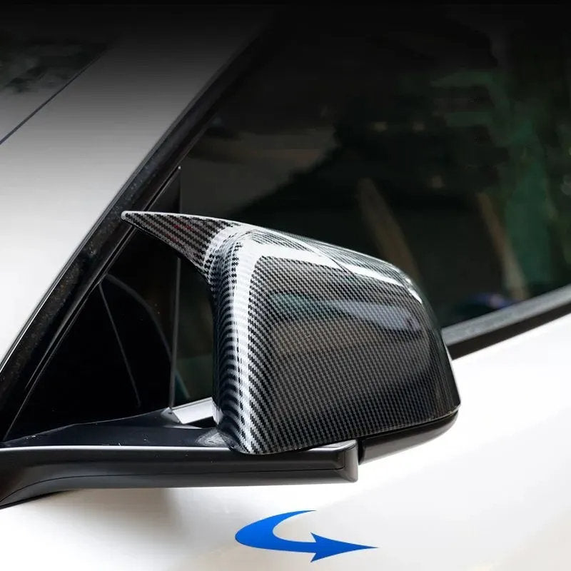 Tesla Model Y Bullhorn Shaped Mirror Covers (2020-2023) - Teskay