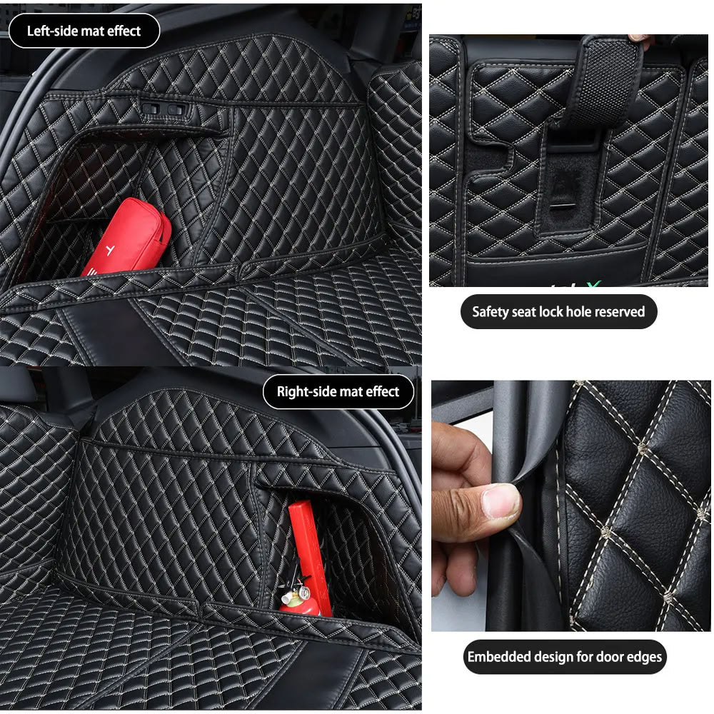 Tesla Model Y Trunk Mats – Waterproof, Soundproof, Stain-Resistant - Teskay