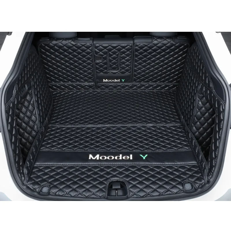 Tesla Model Y Trunk Mats – Waterproof, Soundproof, Stain-Resistant - Teskay