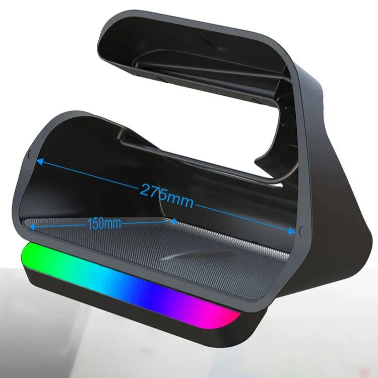 Tesla Model 3 / Model Y Under Screen Storage Box Center Console Organizer with Ambient Lighting Teskay