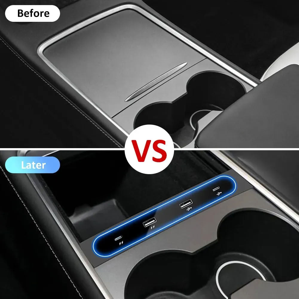 Tesla Model 3 (2017-2023.10) / Y (2020-2024) Center Console USB Hub- Teskay