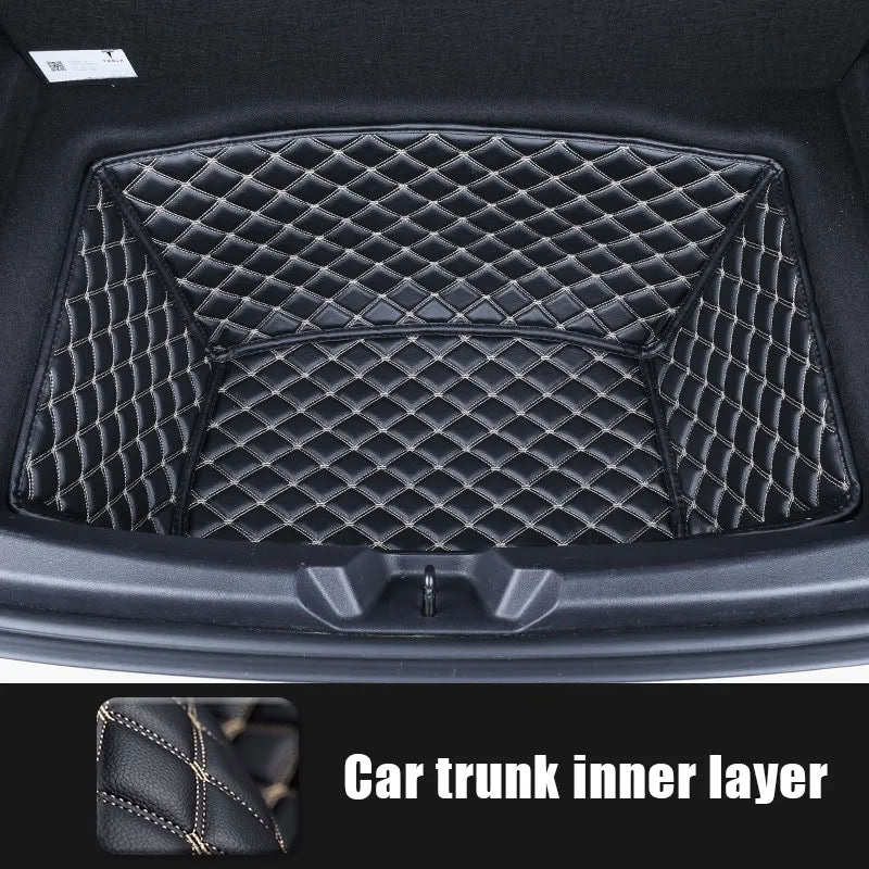 Tesla Model 3 Trunk Mats (8-Piece Set) - Waterproof, Soundproof, Stain-Resistant - Teskay