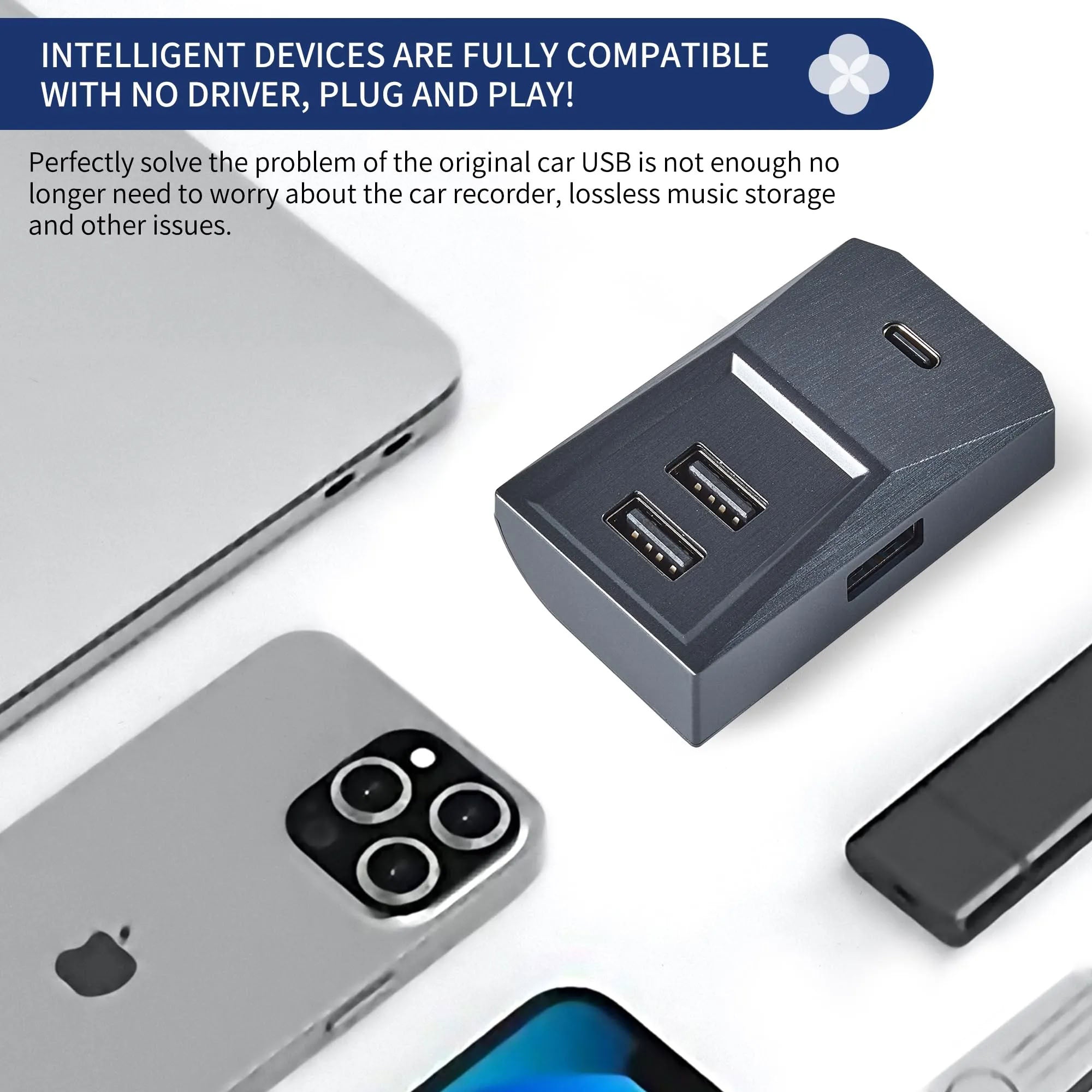 Tesla Model Y / Model 3 USB Glovebox Charging Hub - Teskay