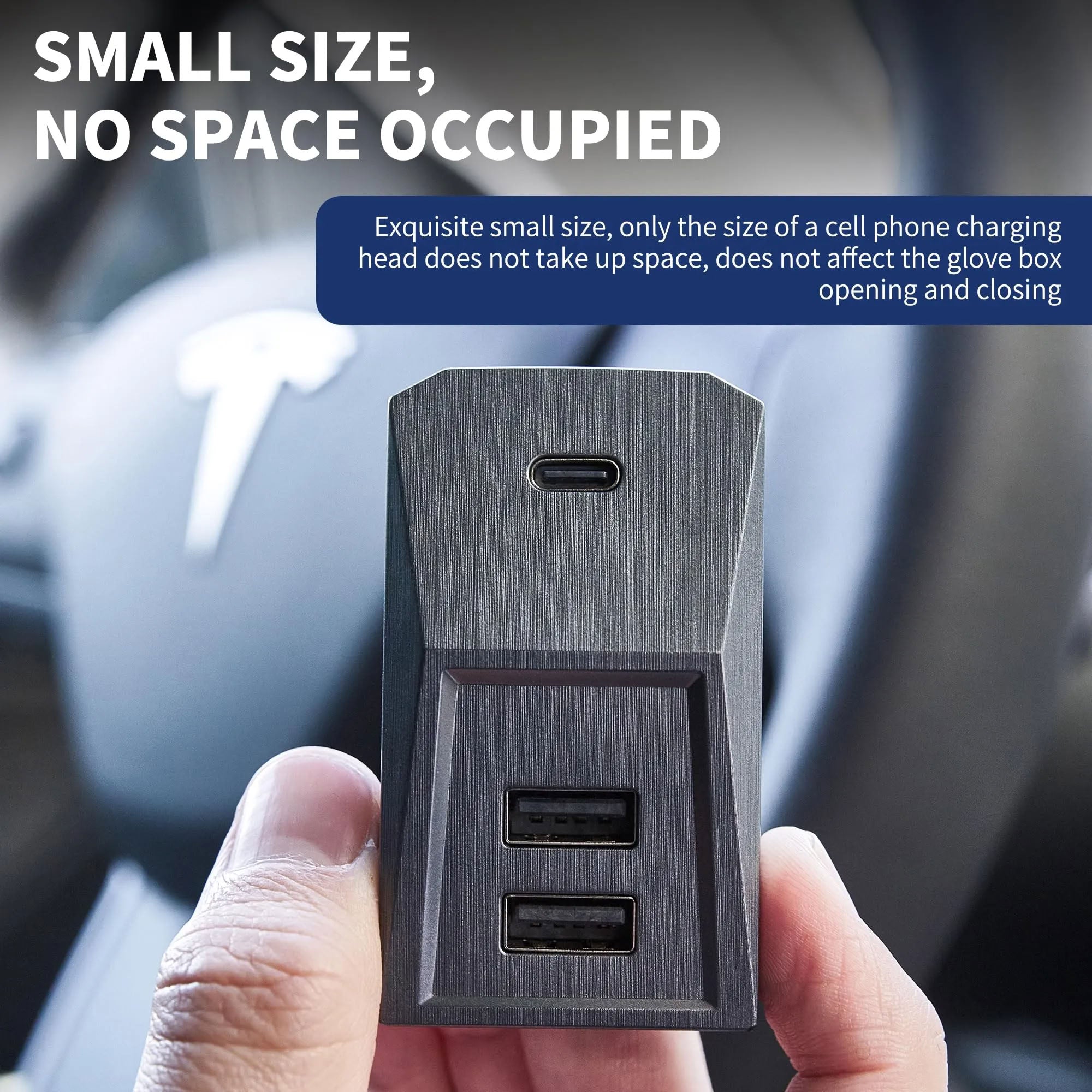 Tesla Model Y / Model 3 USB Glovebox Charging Hub - Teskay