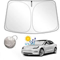 Windshield Sunshade for Tesla Model 3/Y – UV Protection,Foldable Storage - Teskay