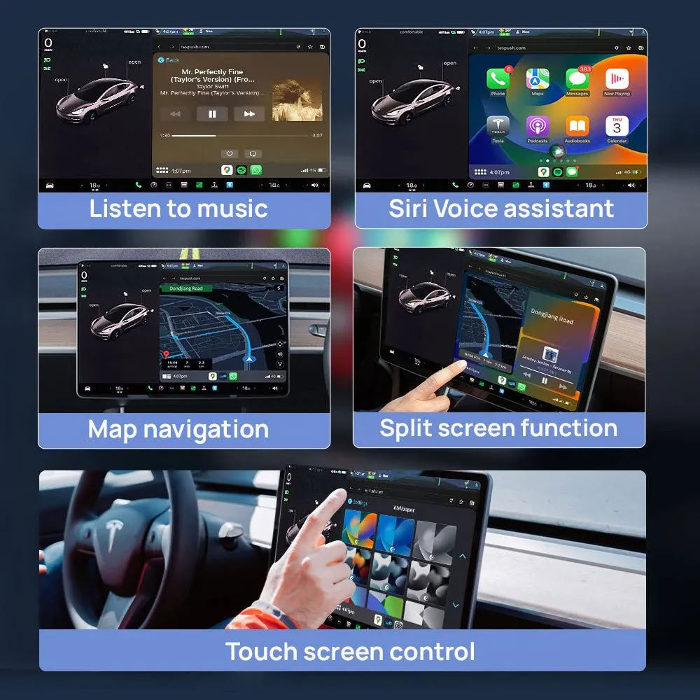 Wireless Apple CarPlay Adapter for Tesla - Teskay