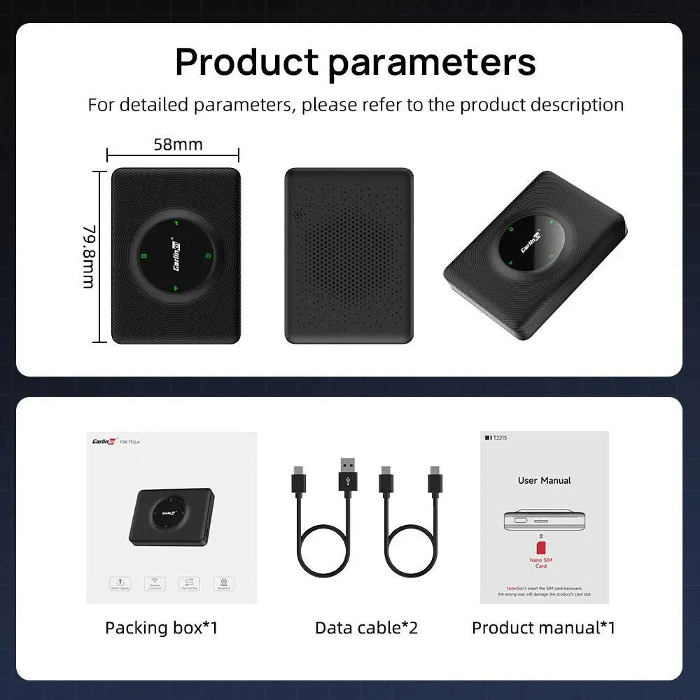 Wireless Apple CarPlay Adapter for Tesla - Teskay