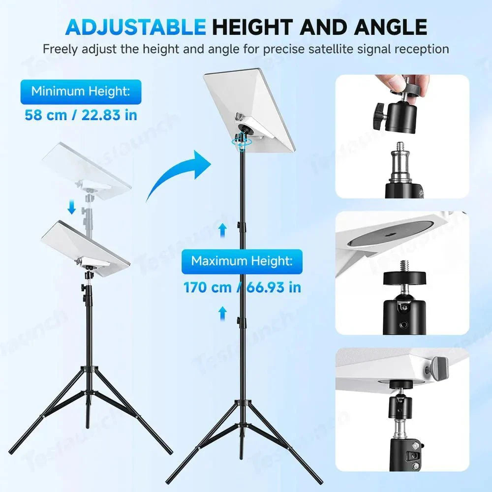 Adjustable Starlink Mini Tripod with 1/4-20 Thread Mount - Teskay