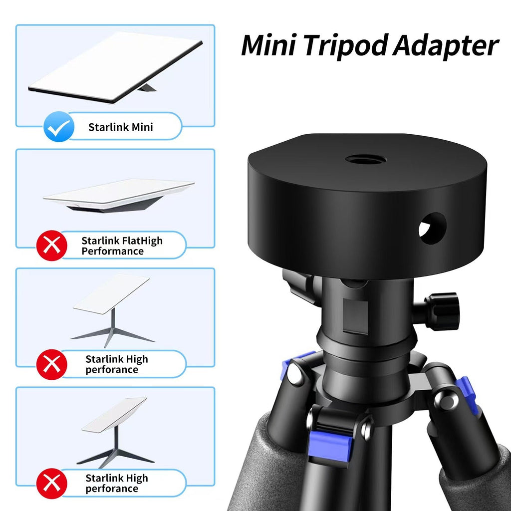 Aluminum Alloy Tripod Ball Head Adapter for Starlink Mini4 - Teskay