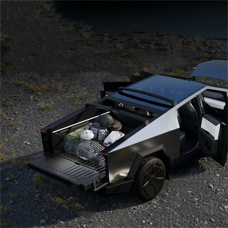 Rear Bucket Fixed Mesh Pocket for Tesla Cybertruck - Teskay