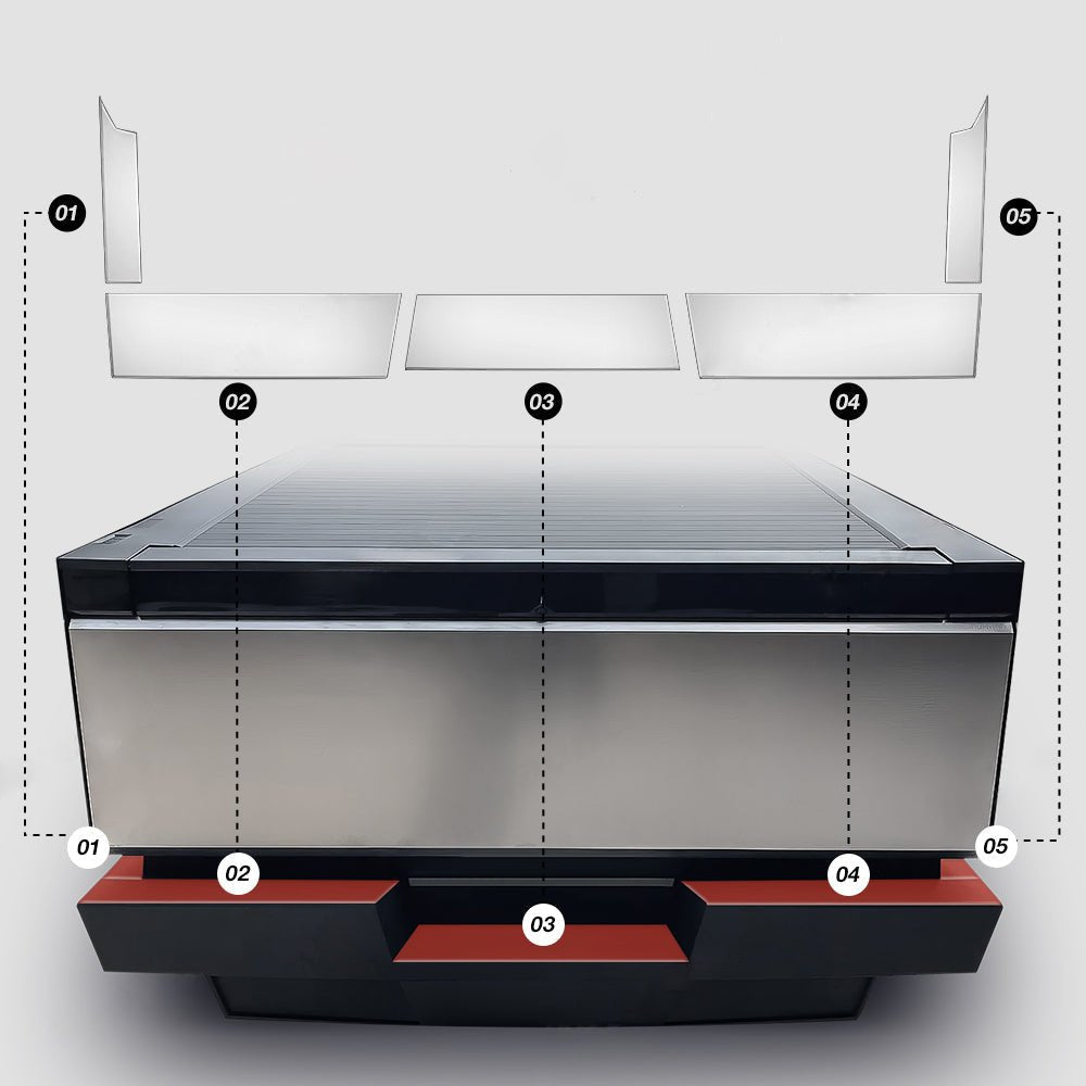 Rear Bumper Protection Mat for Tesla Cybertruck - Teskay