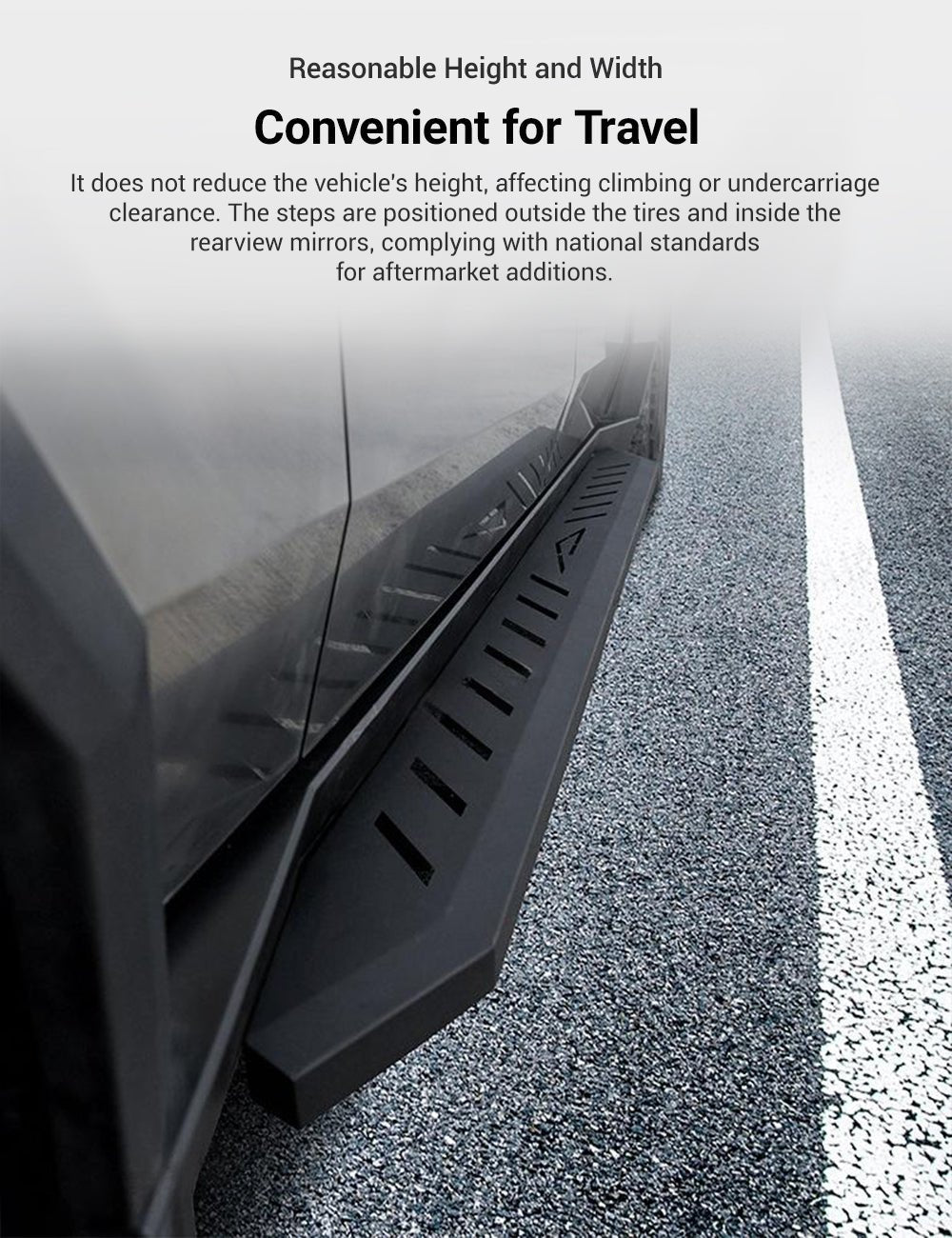 Running Boards Side Steps for Tesla Cybertruck (2PCS) - Teskay