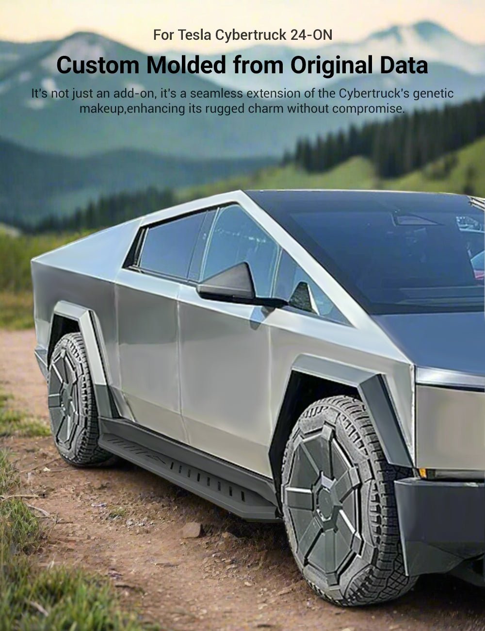 Running Boards Side Steps for Tesla Cybertruck (2PCS) - Teskay