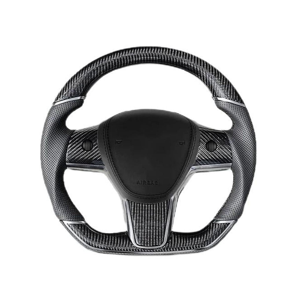 Sport Grip Carbon Fiber Steering Wheel for Tesla Model 3 / Y - Teskay