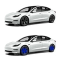 LED Wheel Light Covers for Tesla Center Caps - Compatible with Model S/3/X/Y (Set of 4) - Kinetic Lighting for Enhanced Safety and Style-12
