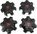 Tesla Model Y Center Caps for 19-inch Wheels - ABS & Aluminum Alloy Hub Cover Kit with Integrated Lug Nut Covers-6