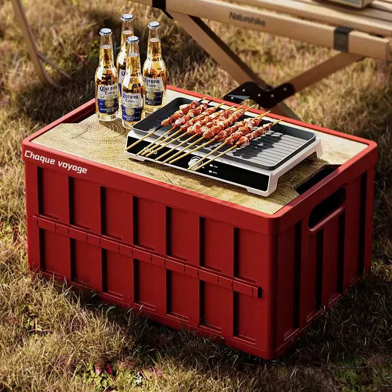 Trunk Storage Box Camping Folding Vault Cargo Bins for Tesla Cybertruck - Teskay