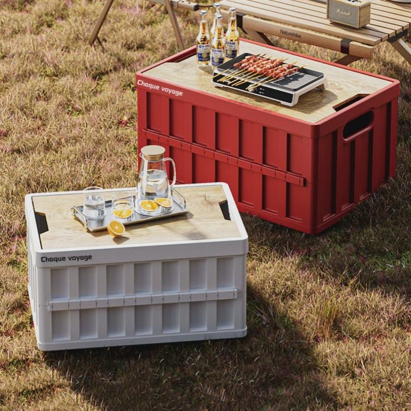 Trunk Storage Box Camping Folding Vault Cargo Bins for Tesla Cybertruck - Teskay